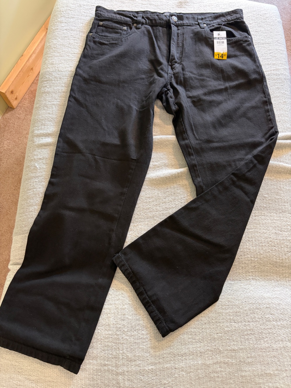 Men's Black Chino Pants - Classic Straight Fit